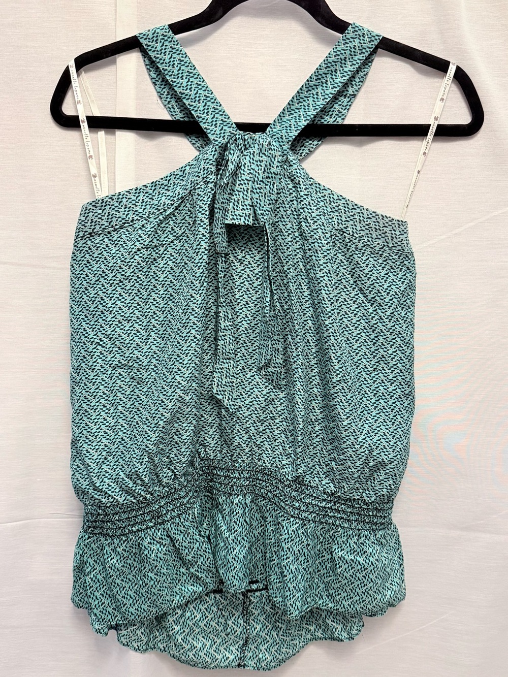 Nanette Lepore Teal Halter Top